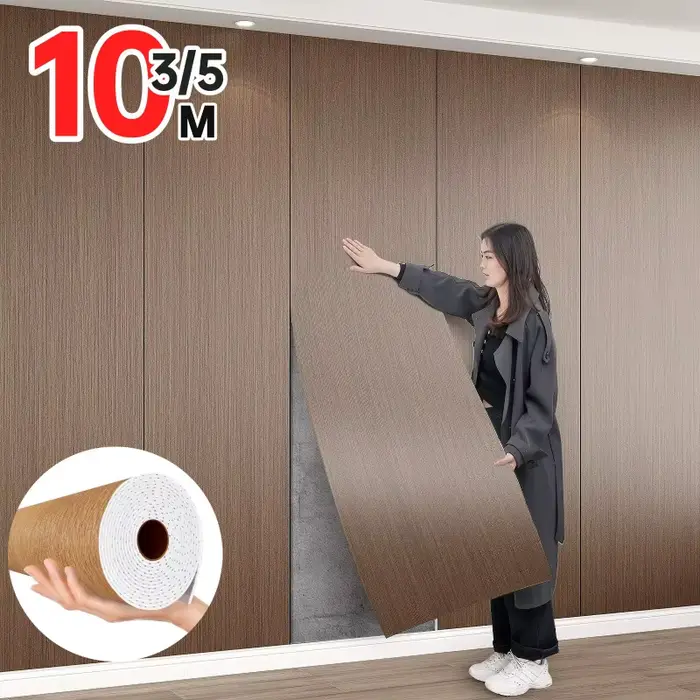 Papier peint auto-adhésif Imitation Grain de bois