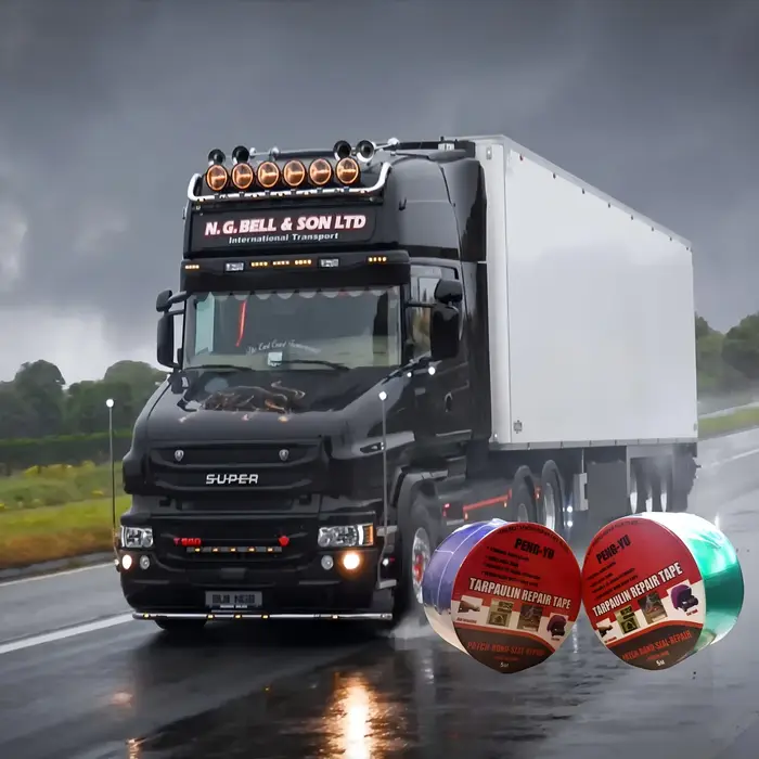 Ruban de réparation auto-adhésif robuste pour bâche de camion