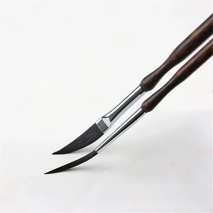 Ensemble de 5 pinceaux à rayures pour l'art professionnel et la précision