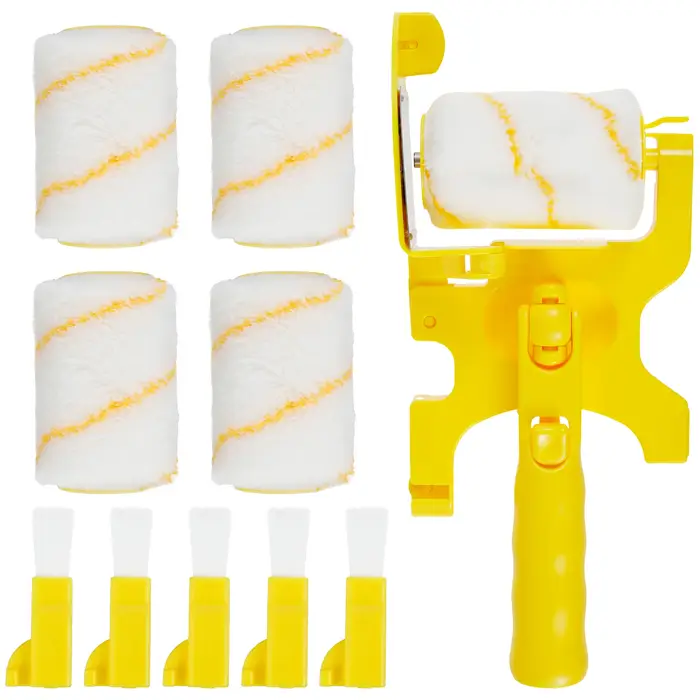 Kit de pinceaux à rouleau de coupe-bordure de peinture