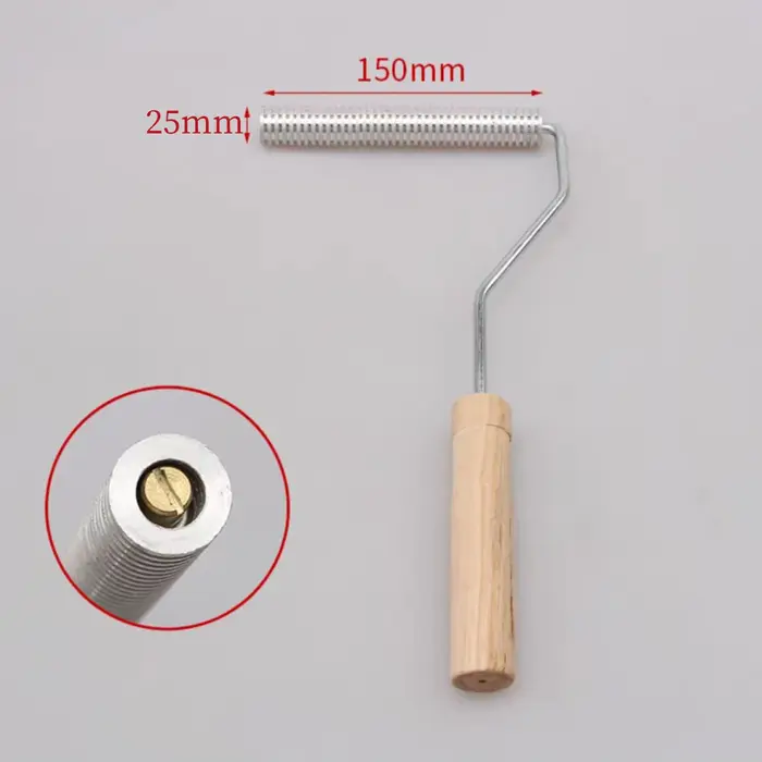 Kit d'outils de rouleau de peinture de stratification d'outil de palette de bulle de fibre de verre 3 pièces Kit
