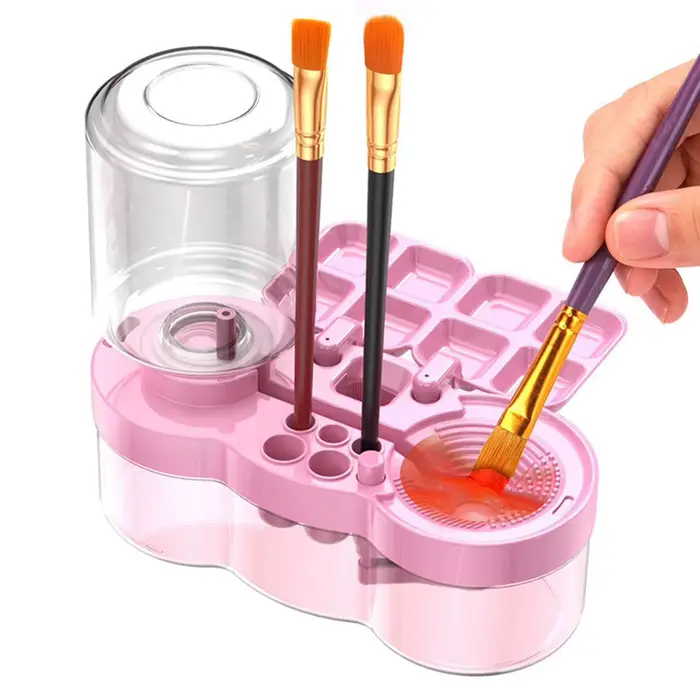 Outils de nettoyage de pinceaux à peinture 4 en 1, Palette multifonctionnelle, outil de rinçage de p