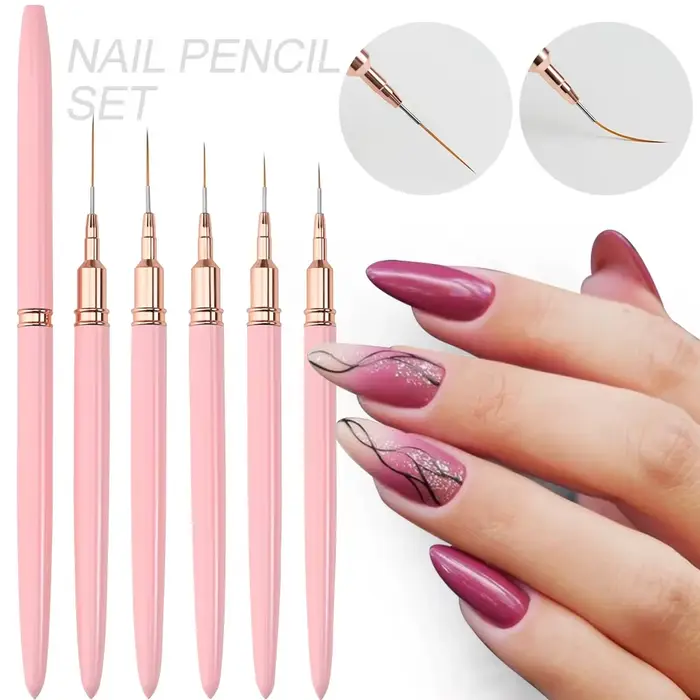 LULAA Nail Art Liner Pinceaux Peinture Détail
