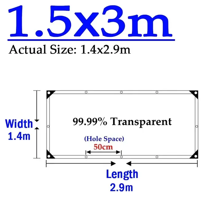 Bâche en PVC transparent 0