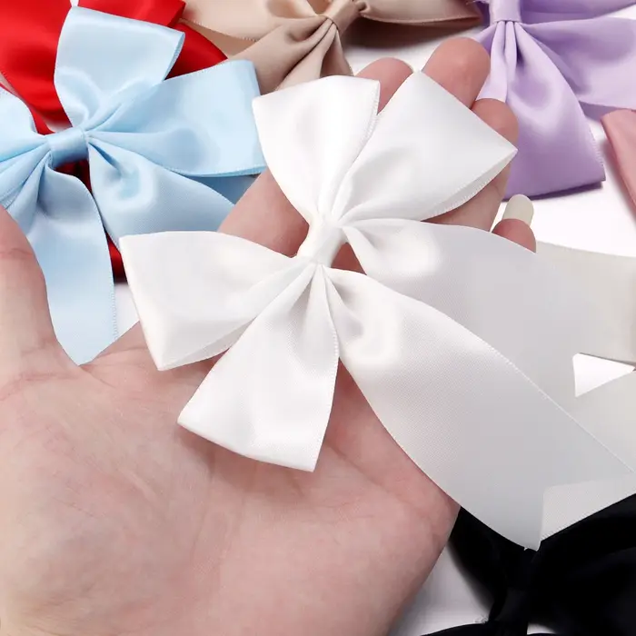(4 pièces/paquet) 12*13cm nœuds de ruban coloré grande taille