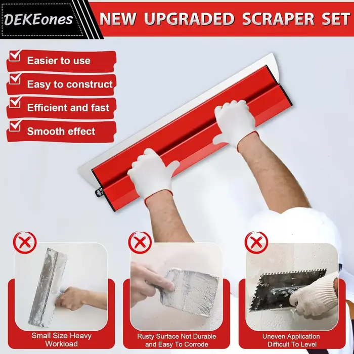 Kit complet d'outils de plâtrage de mur