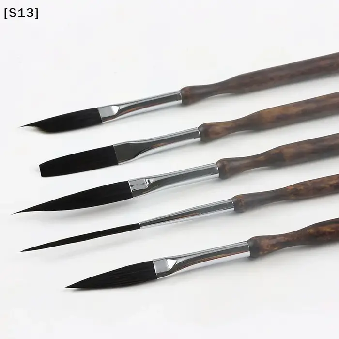 Pinceaux à rayures pour peinture à l'huile et à l'aquarelle