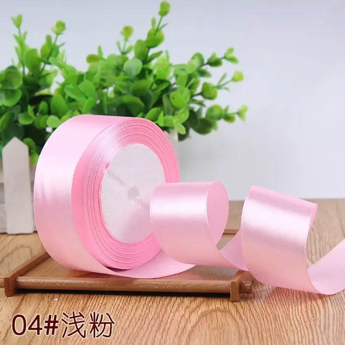 Rubans en Satin rose 6/10/15/20/25/40/50mm