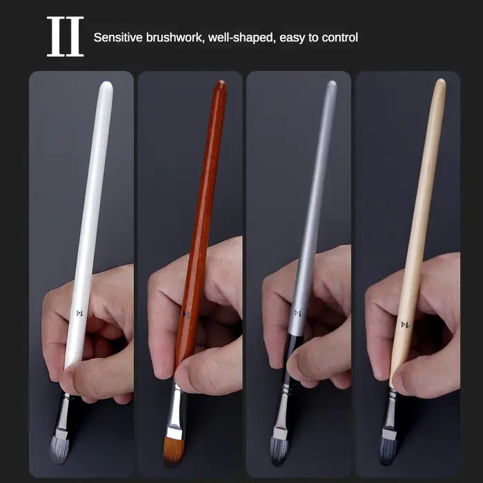 Ensemble de pinceaux mixtes pour peinture à l'huile professionnelle, sac en toile, bois, pinceau pour artistes, fourniture d'art exacache d'interconnexion, le plus récent, 25 pièces