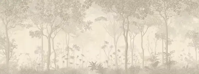 Papier Peint Européen Personnalisé avec Lignes Noires et Blanches, Forêt Tropicale, Animal 3D, Salle