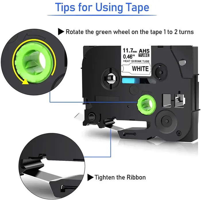 Ruban thermorétractable Compatible Brother HSe-231 HSe-211 HSe-221 HSe-631 pour p-touch PT-E550W E300 E500 P750WVP P900 P950W 7600