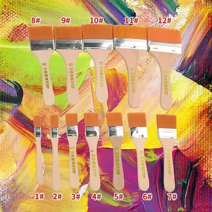 Ensemble de pinceaux à peinture en Nylon
