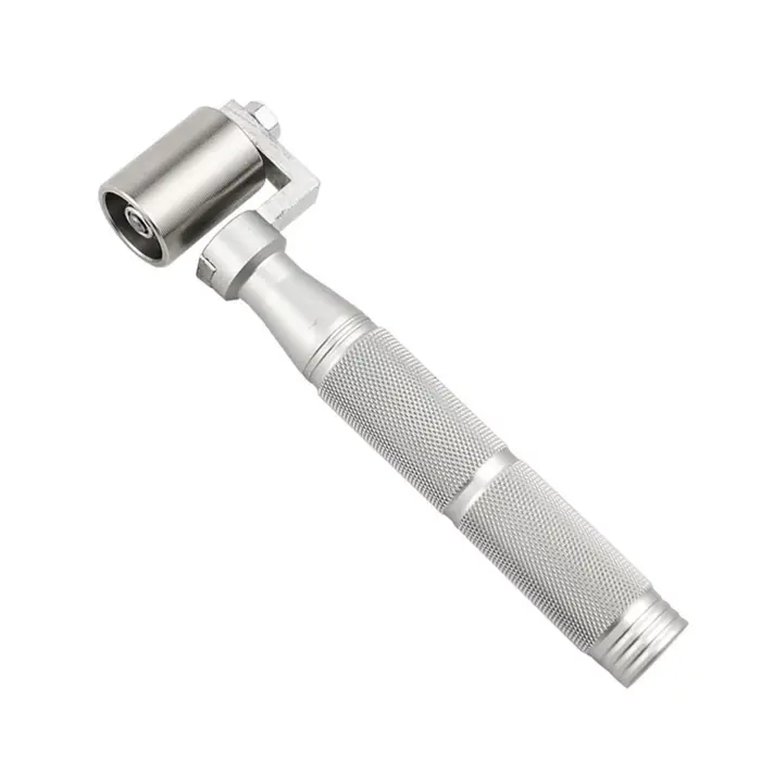 Rouleau à joint de papier peint en acier inoxydable, roue roulante, poignée ergonomique, outil de co