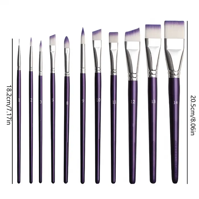 Ensemble de pinceaux de peinture professionnels