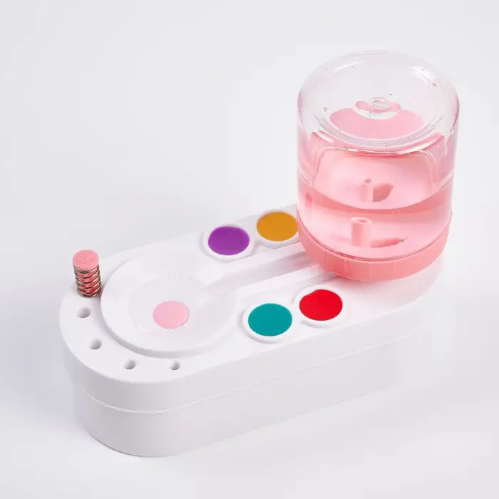Pinceau à peinture dispositif de nettoyage Cycle Ellipse vert rose épurateur bricolage