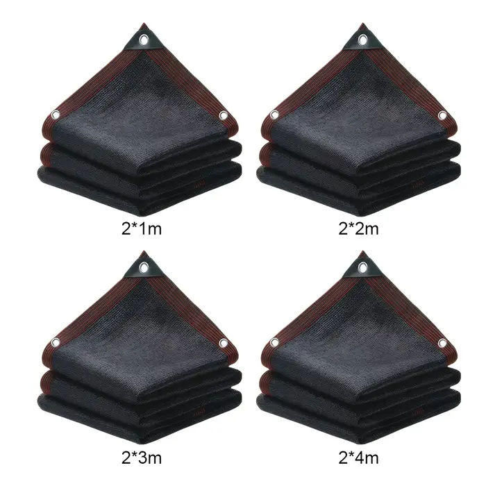 Grille d'ombrage noire avec œillets