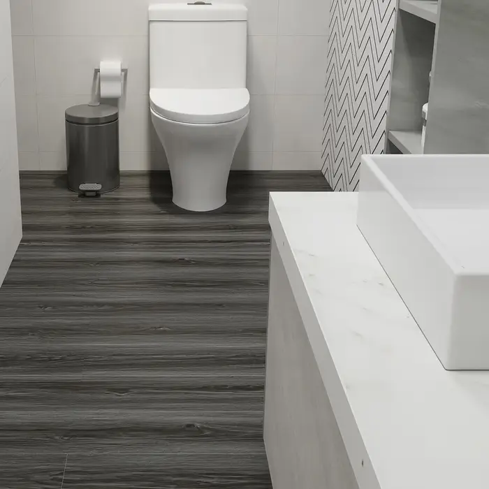 1 rouleau de papier peint autocollant en PVC à grain de bois