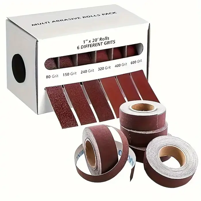 Rouleau de Papier de Verre Extensible de 6 Mètres et 25mm