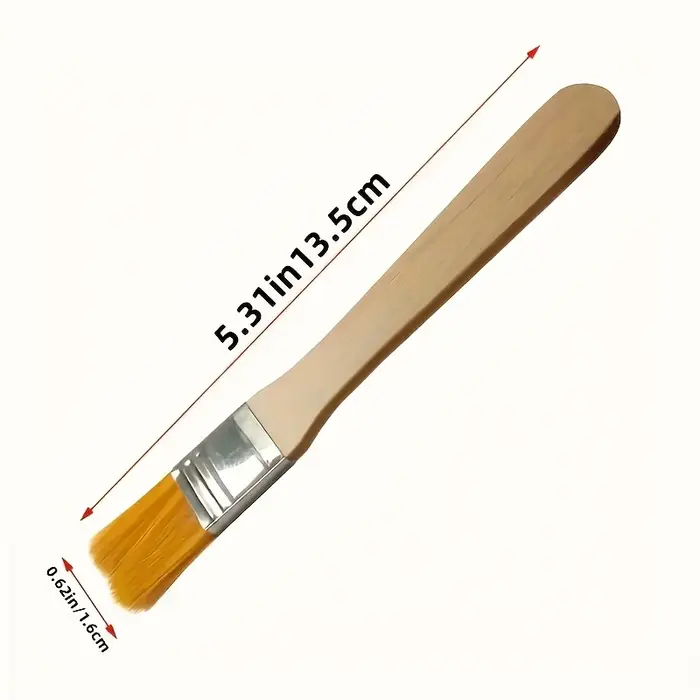 Pinceau à peinture en poils de Nylon avec manche en bois