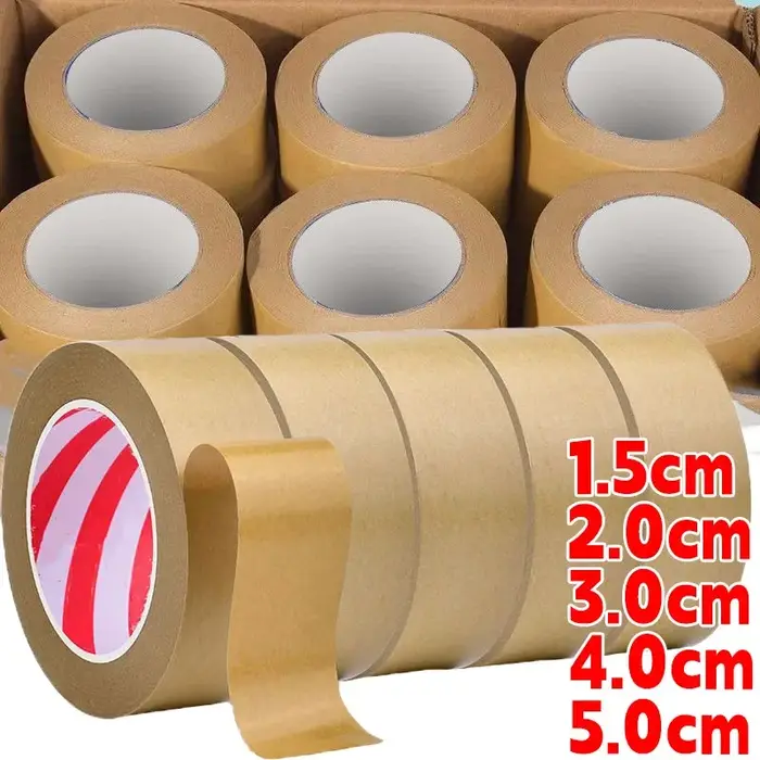 Bandes en papier Kraft auto-adhésives 23/46M, pour maison, bureau, peinture industrielle, encadremen