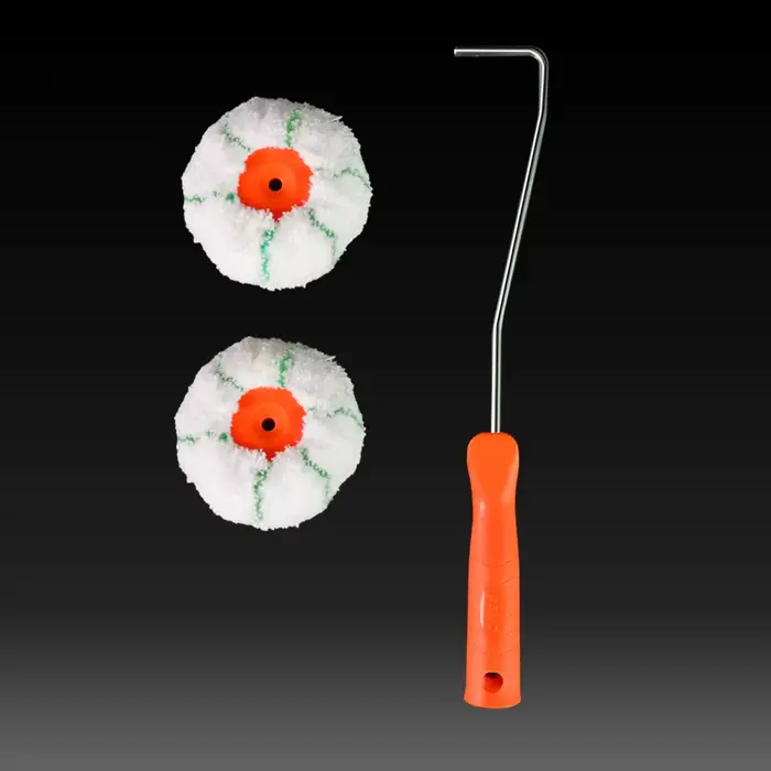 1 rouleau applicateur en forme de citrouille pour 2 peintures; Outils professionnels pour les coins 
