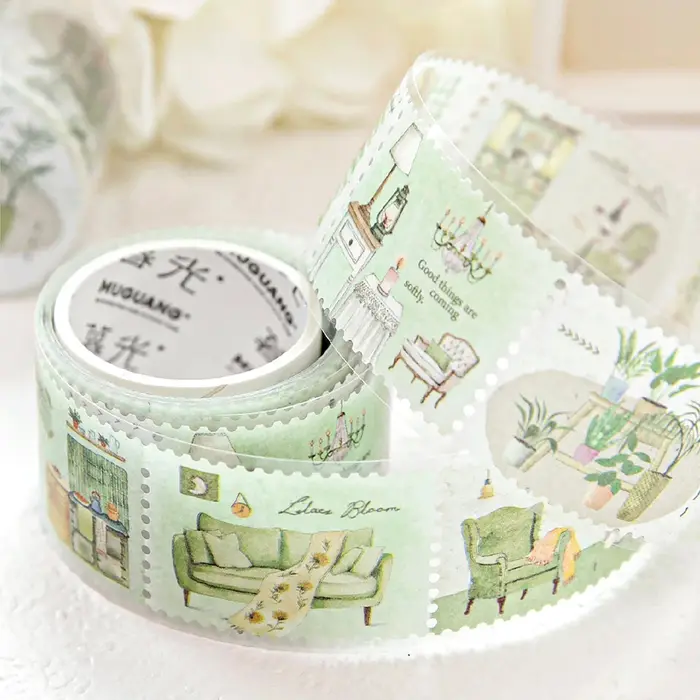 1 à 4 rouleaux de rubans Washi tissés sur le thème Spring Radiance