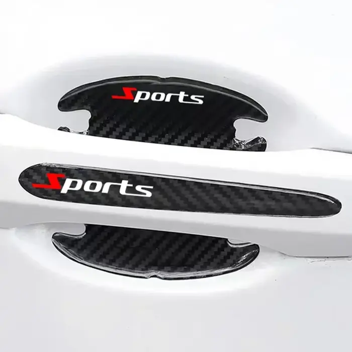 8 autocollants anti-rayures pour poignées de portières de voiture