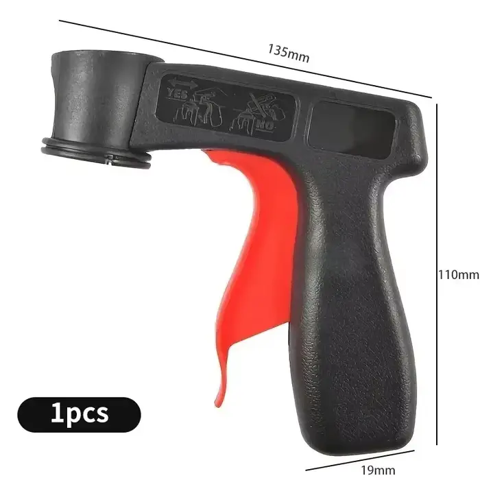 Adaptateur de gâchette pour pulvérisateur de peinture en aérosol portable en plastique, outil à pris