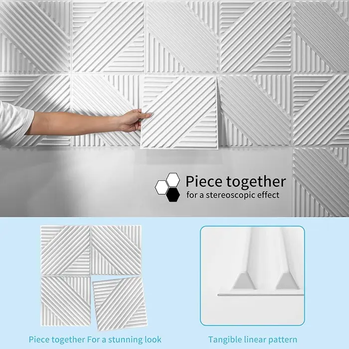 Panneau mural décoratif 3D 30cm