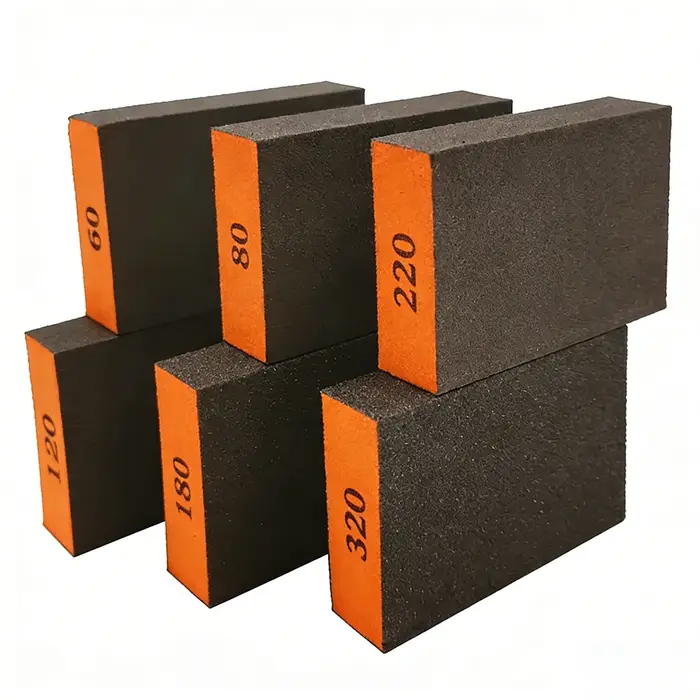 Lot de 6 éponges de ponçage à grains grossiers