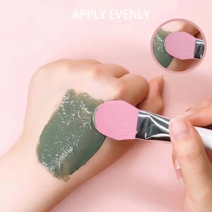 Pinceau de masque en silicone à double extrémité