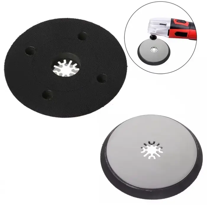 Tampon de Ponçage en Acier Inoxydable, Outil Multifonction Osccorporelle, 115mm Rond, pour Fein Mult