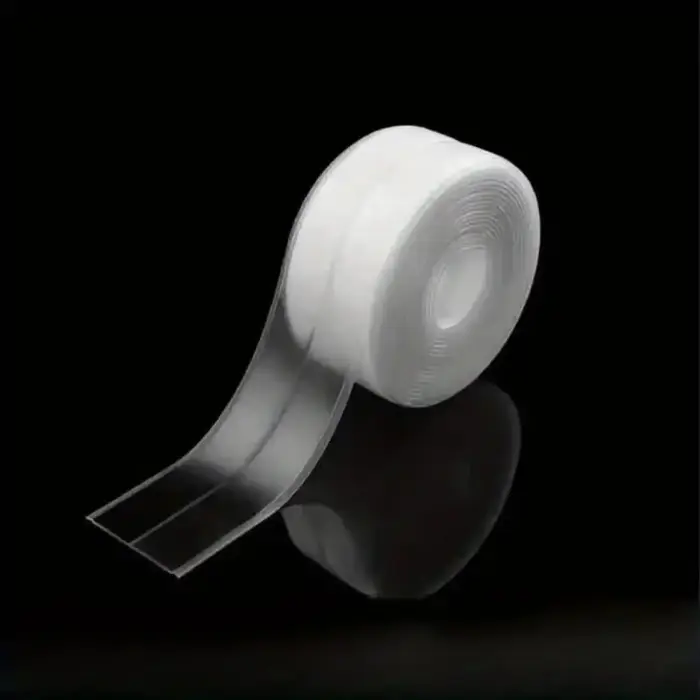 1/2 rouleaux ruban auto-adhésif PVC Transparent imperméable bandes murales de salle de bains