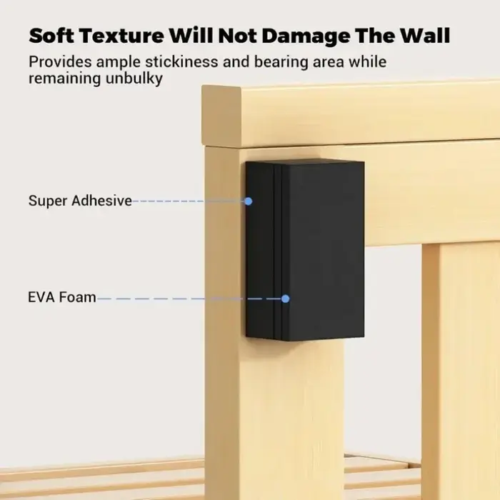 Protecteur mural adhésif double face en mousse EVA, adapté à la protection contre les chocs des canapés, bancs et murs, coussinets anti-vibrations, 10 pièces