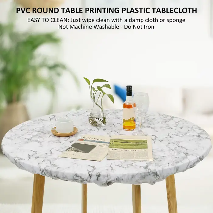 Nappe ronde en PVC imperméable à l'huile