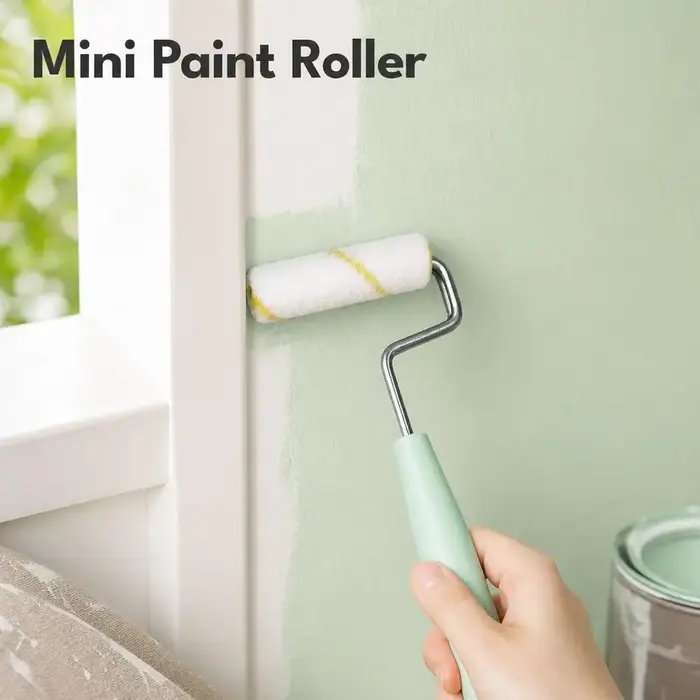 1 ensemble de rouleaux à peinture murale à poils denses, rouleau à peinture au latex avec rouleaux de 4 pouces pour peindre les murs, les armoires, les portes, les clôtures