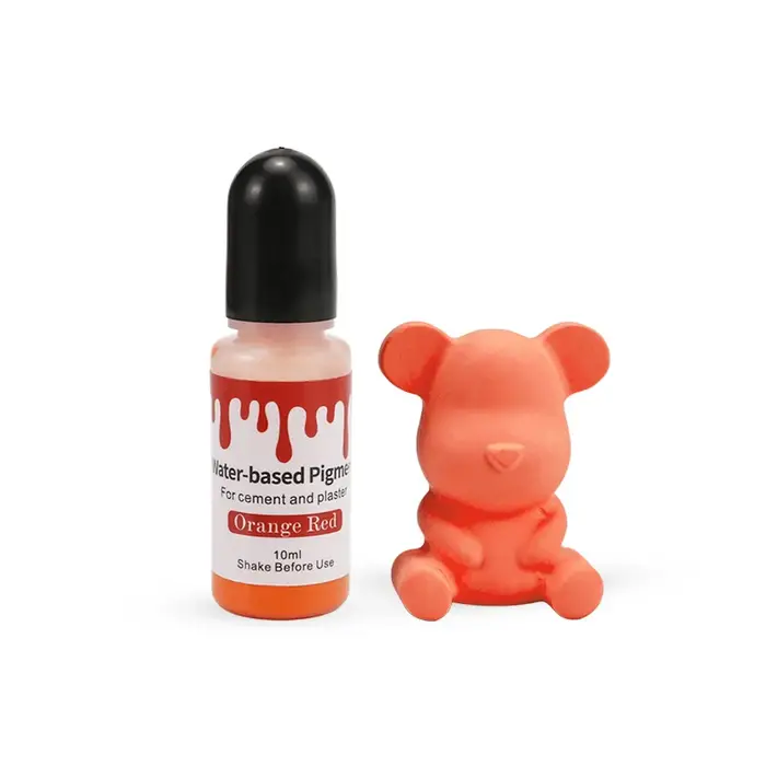 24 couleurs 10Ml à base d'eau gypse ciment coloration plâtre Pigment aquarelle Essence colorant bricolage