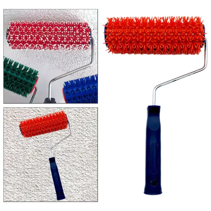 Rouleau à peinture à roulement fluide avec accessoire de poignée