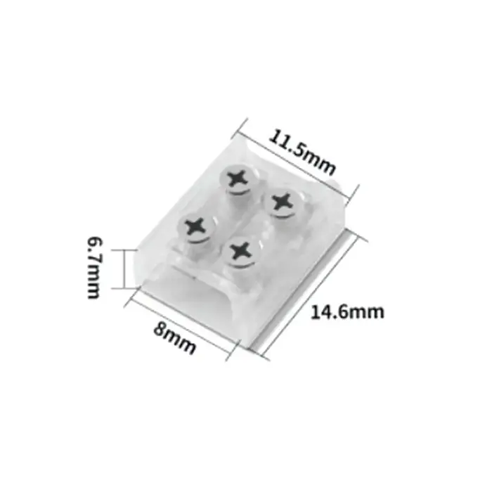 Accessoires pour bande LED PP, boucles transparentes 8 mm 10 mm, clip de fixation pour bande lumineu