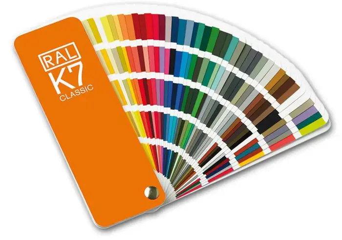 Carte de couleur standard internationale originale allemande RAL K7