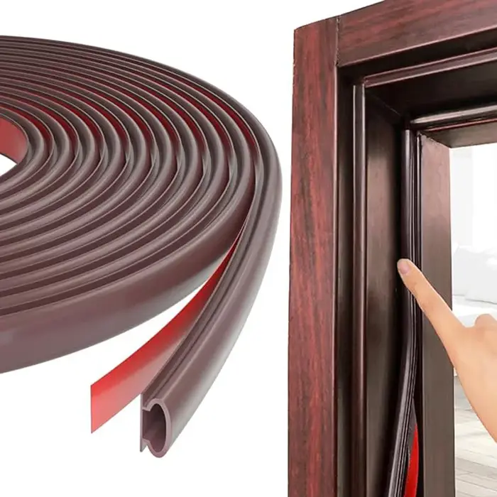 6M/1 rouleau fenêtre Anti-poussière insonorisé chambre porte météo bande d'étanchéité 10*6mm auto-adhésif Anti-Collision isolation phonique