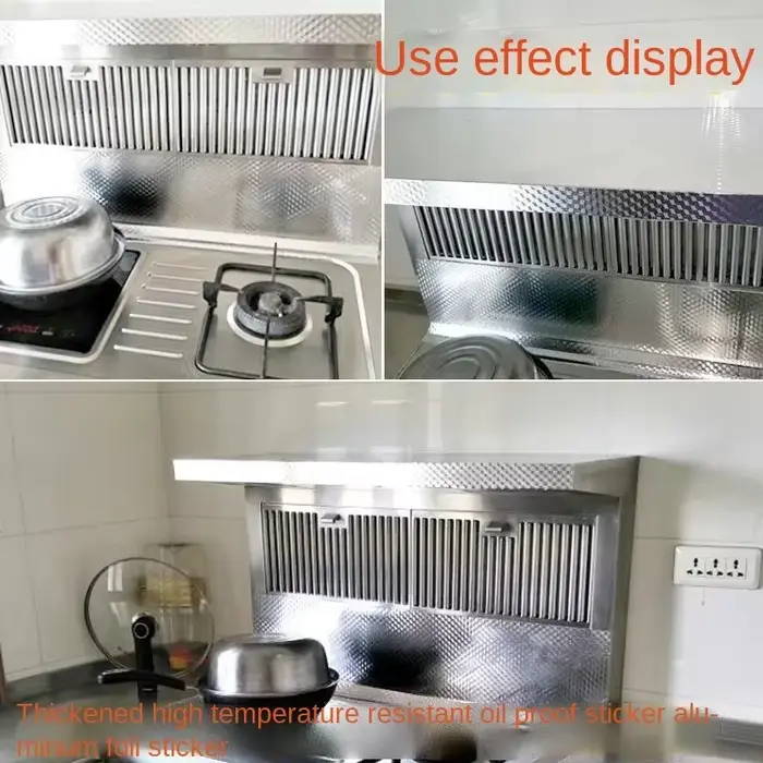 Autocollant de cuisine anti-graisse pour cuisinière