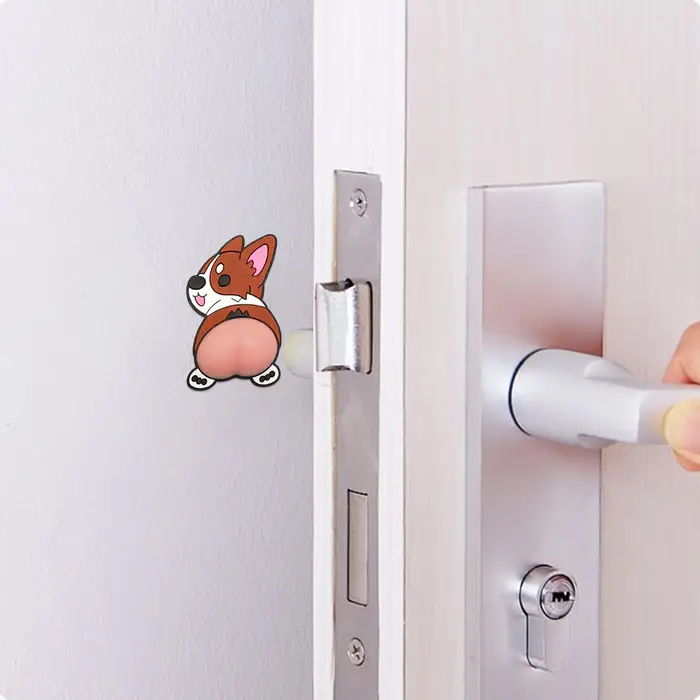 Protection Murale pour Poignée de Porte 3D Auto-Adhésive en Silicone Anti-Collision