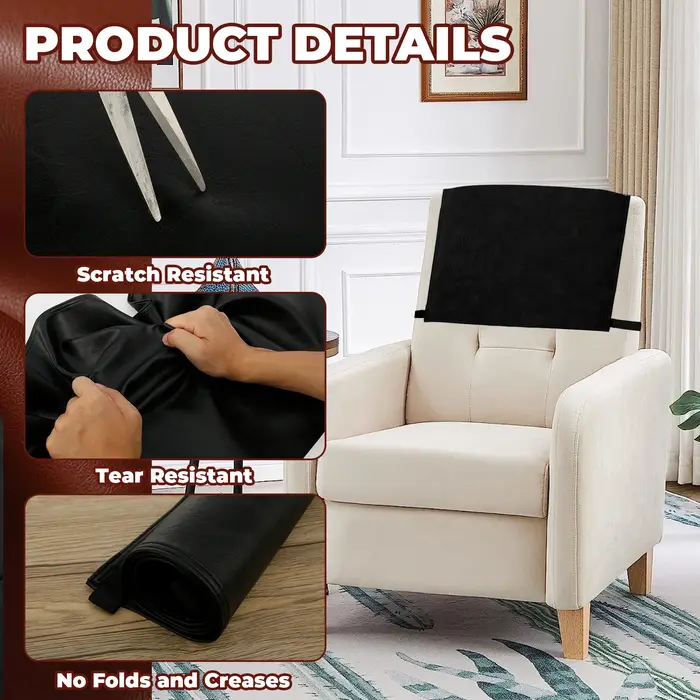 Juste de protection en similicuir pour canapé inclinable