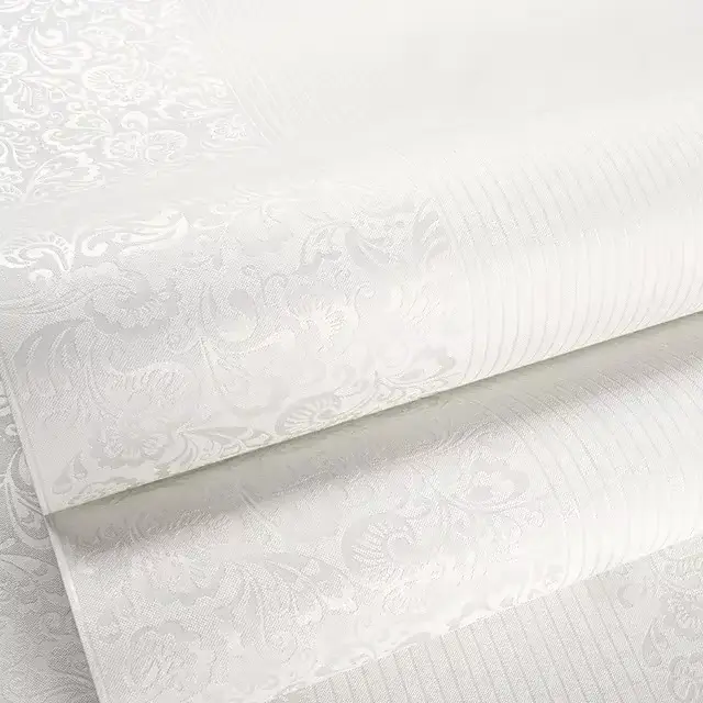 Rouleaux de papier peint non tissés auto-adhésifs avec motifs sculptés, autocollants muraux solides 