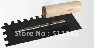 NCCTEC truelle crantée dents 10 mm x 10 mm manche en bois