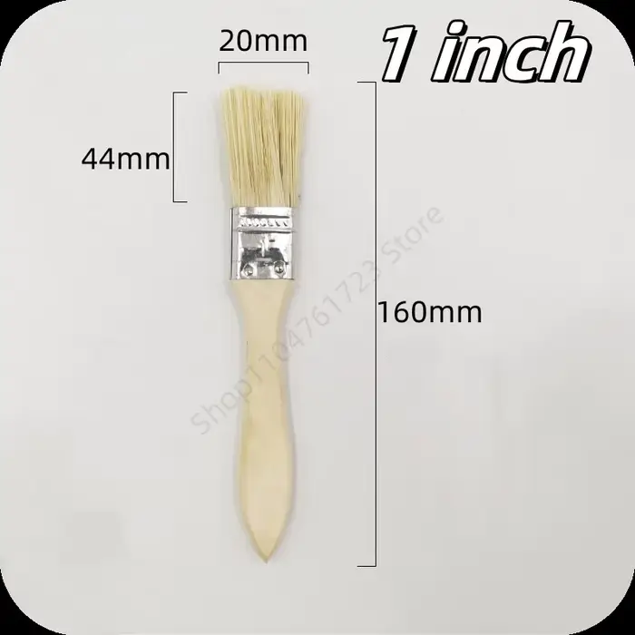 Pinceau à peinture d'excellente qualité, manche en bois/plastique, brosse pour barbecue, brosse à ch