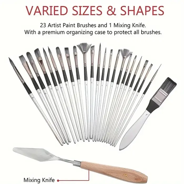 Ensemble de pinceaux professionnels pour artistes