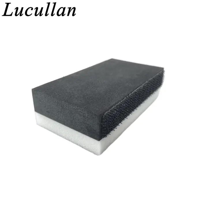 Lucullan Applicateurs de revêtement céramique portables Tissu épais + bloc de mousse avec crochet et