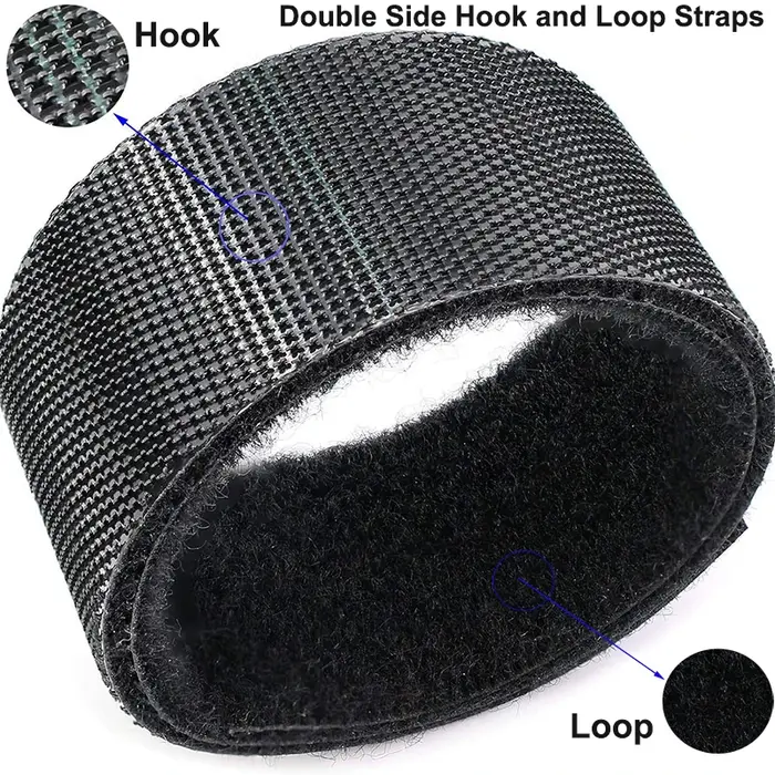 5 M/rouleau 10/15/20/25/30/50mm ruban de fixation réutilisable attaches de câble Double face crochet rouleau